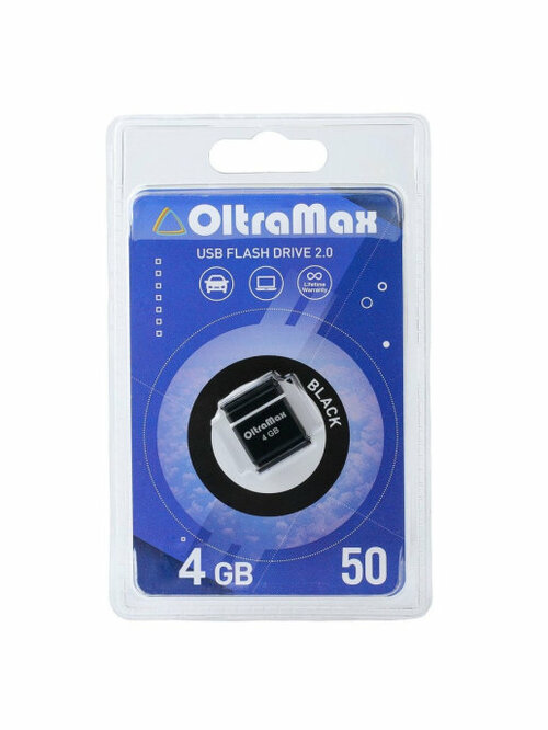 Флешка USB OltraMax 4GB 50 USB 2.0, черный