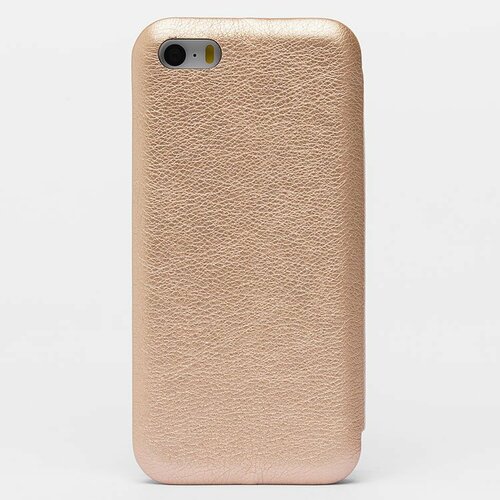 Чехол-книжка Apple iPhone 5/5S/SE золотой горизонтальный Fashion Case - 3