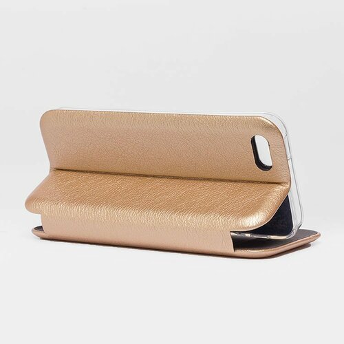 Чехол-книжка Apple iPhone 5/5S/SE золотой горизонтальный Fashion Case - 6
