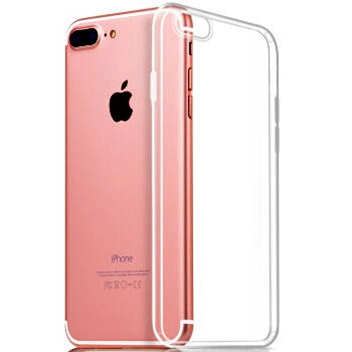 Накладка Apple iPhone 7 Plus/8 Plus прозрачный (под размер камеры) силикон