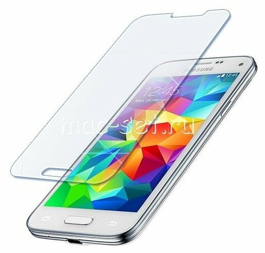 Защитное стекло Samsung G800/S5 Mini плоское прозрачное