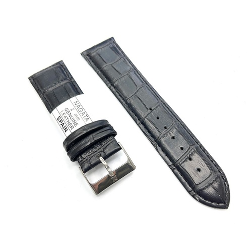 NAGATA 22 мм тектурный кожа черный