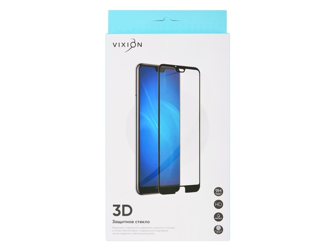 Защитное стекло Apple iPhone 7/8/SE 2020 черный 3D Vixion