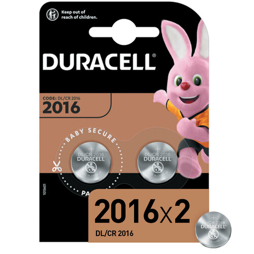 Батарейка Duracell CR2016 BL2 литиевая