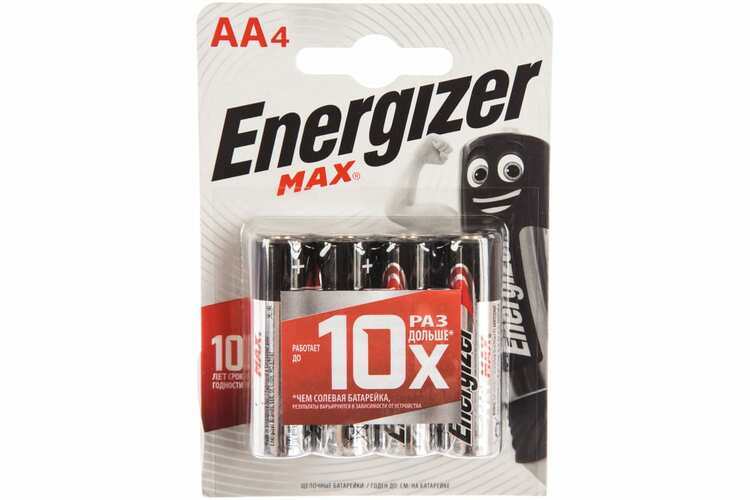 Батарейка Energizer LR06 (AA) Max BL4 щелочная