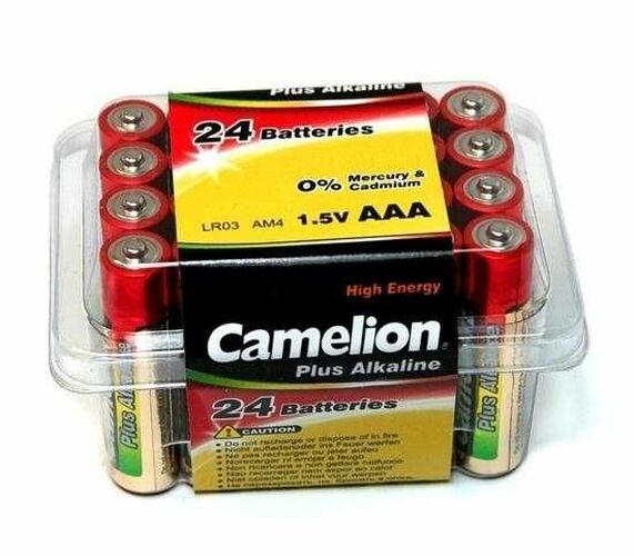 Батарейка Camelion LR03 (AAA) box 24 щелочная
