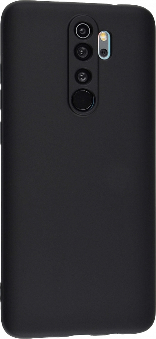 Накладка Xiaomi Redmi Note 8 Pro черный Soft Touch силикон Однотонный