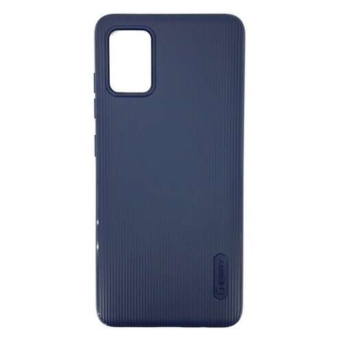 Накладка Samsung A51 синий в полоску силикон Cherry Однотонный