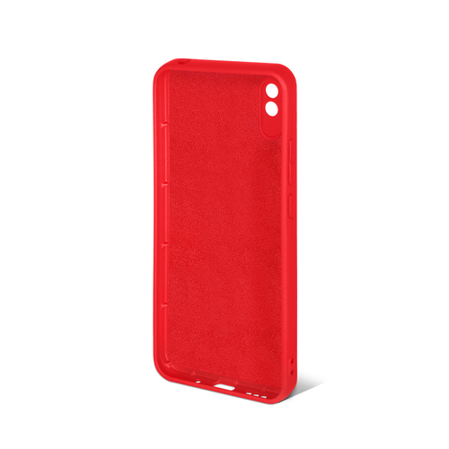 Накладка Xiaomi Redmi 9A красный DF Silicone Case без лого