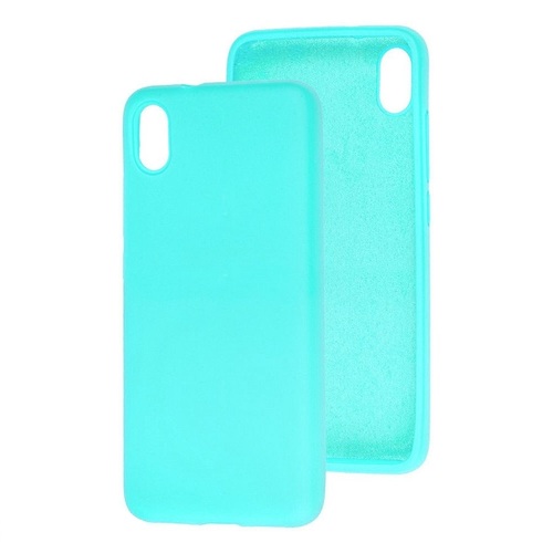 Накладка Xiaomi Redmi 9A бирюзовый Silicone Case без лого