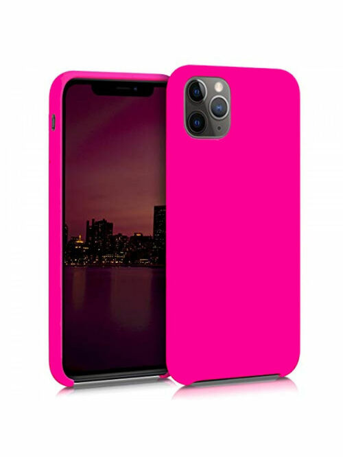 Накладка Xiaomi Redmi 9A ярко-розовый Silicone Case без лого