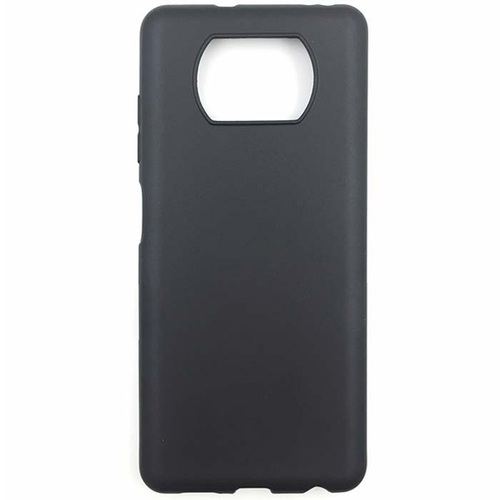 Накладка Xiaomi Poco X3/X3 Pro черный матовый 1мм силикон Однотонный