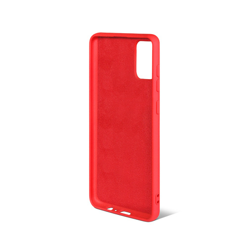 Накладка Samsung A02s/M02s красный DF Silicone Case без лого