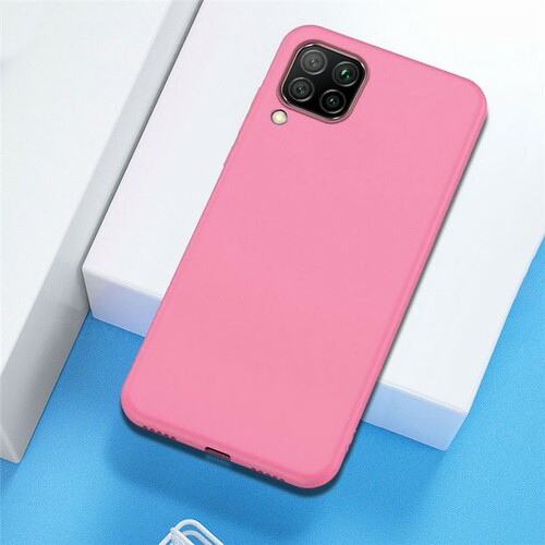 Накладка Samsung A12/M12 розовый матовый силикон ZB Soft Matte - 2