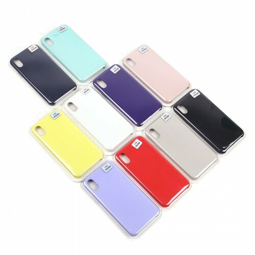 Накладка Apple iPhone X/Xs черный Silicone Case без лого - 3
