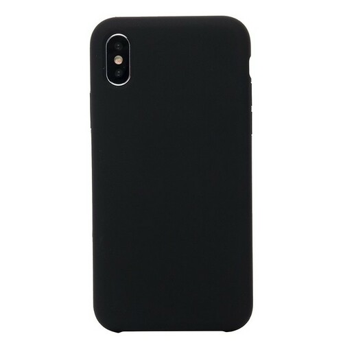 Накладка Apple iPhone X/Xs черный Silicone Case без лого