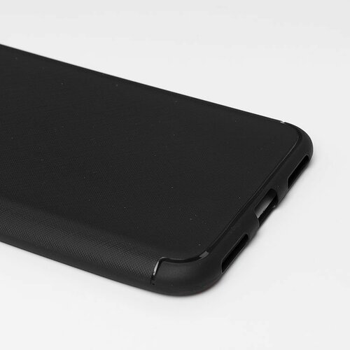 Накладка Huawei Y7 Pro 2019 черный силикон Вставка глянцевая рифленый - 4