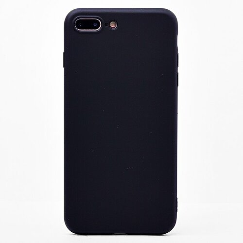 Накладка Apple iPhone 7 Plus/8 Plus черный Silicone Case Full без лого