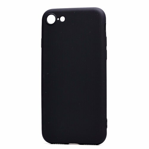 Накладка Apple iPhone 7/8/SE 2020 черный Silicone Case Full без лого - 2