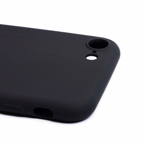 Накладка Apple iPhone 7/8/SE 2020 черный Silicone Case Full без лого - 3