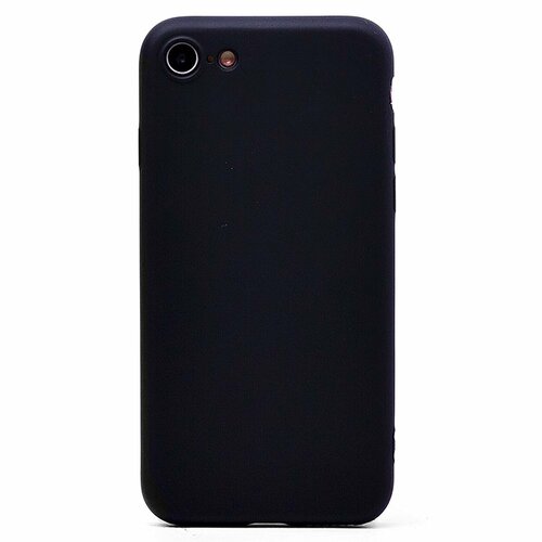 Накладка Apple iPhone 7/8/SE 2020 черный Silicone Case Full без лого