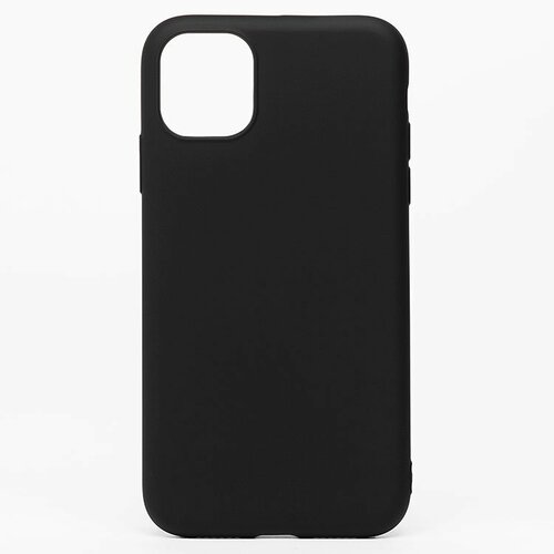 Накладка Apple iPhone 11 черный Silicone Case Full без лого