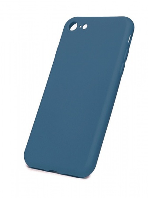 Накладка Apple iPhone 7/8/SE 2020 синий силикон Monarch Под оригинал без логотипа - 2