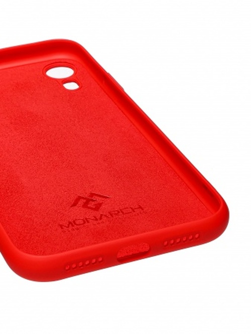 Накладка Apple iPhone XR красный силикон Monarch Под оригинал без логотипа - 2