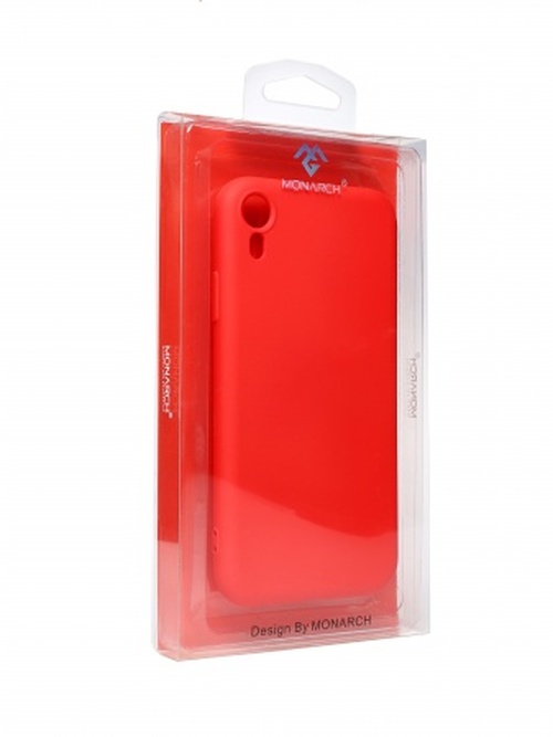 Накладка Apple iPhone XR красный силикон Monarch Под оригинал без логотипа - 3