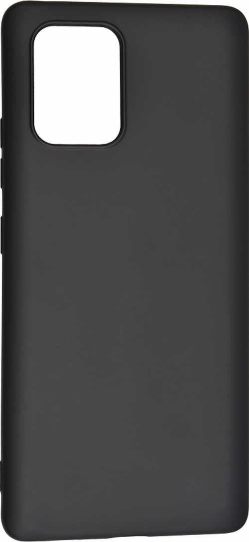 Накладка Samsung A91/S10 Lite черный матовый 1мм силикон Однотонный