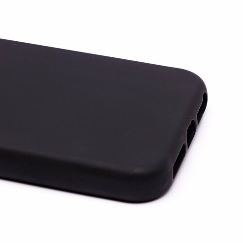 Накладка Apple iPhone 5/5S/SE черный Silicone Case Full без лого - 4