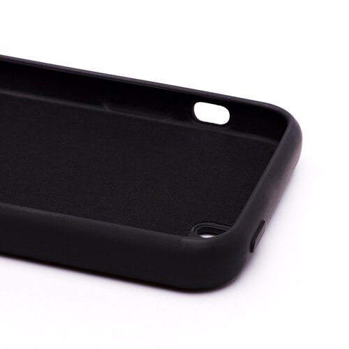 Накладка Apple iPhone 5/5S/SE черный Silicone Case Full без лого - 5