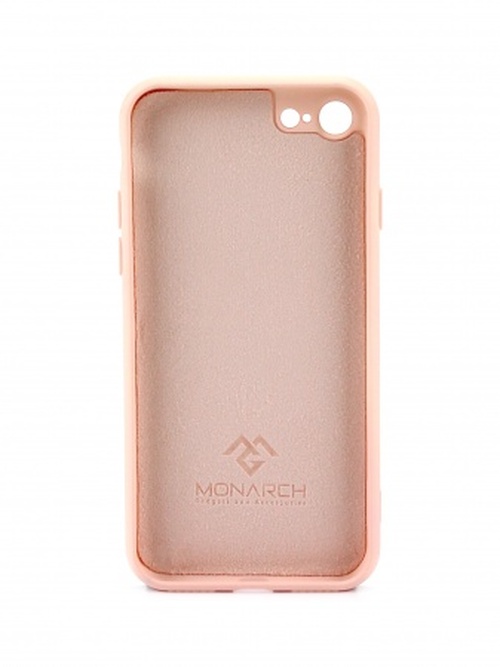 Накладка Apple iPhone 7/8/SE 2020 пудровый силикон Monarch Под оригинал без логотипа - 3