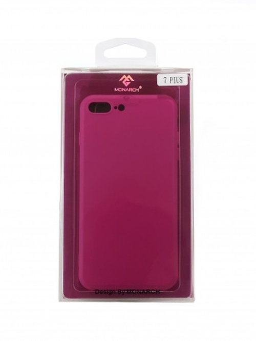 Накладка Apple iPhone 7/8/SE 2020 фуксия силикон Monarch Под оригинал без логотипа - 4