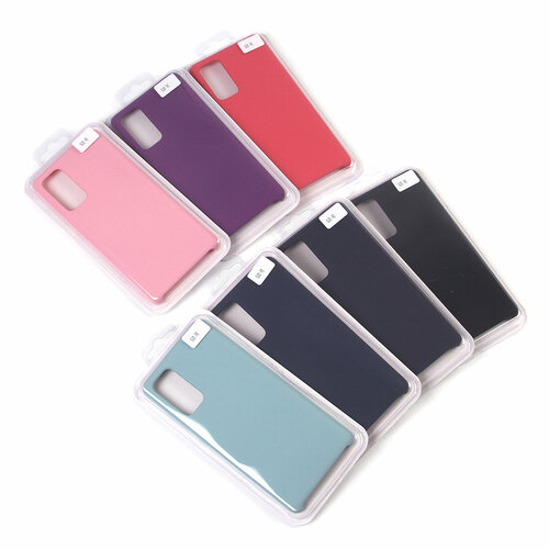 Накладка Samsung S20 FE красный Silicone Case без лого