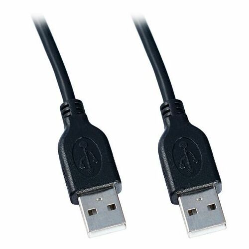 Кабель USB 2.0(п) - USB 2.0(п) No brand пвх черный 1,5 м. с фильтрами