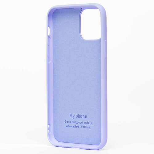 Накладка Apple iPhone 11 сиреневый Silicone Case Full без лого - 3