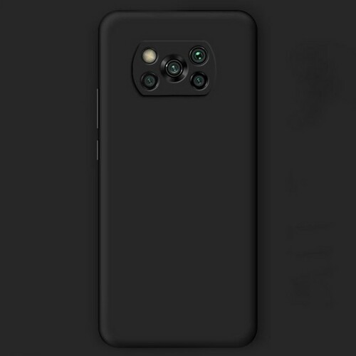 Накладка Xiaomi Poco X3/X3 Pro черный Soft Touch силикон Однотонный - 3