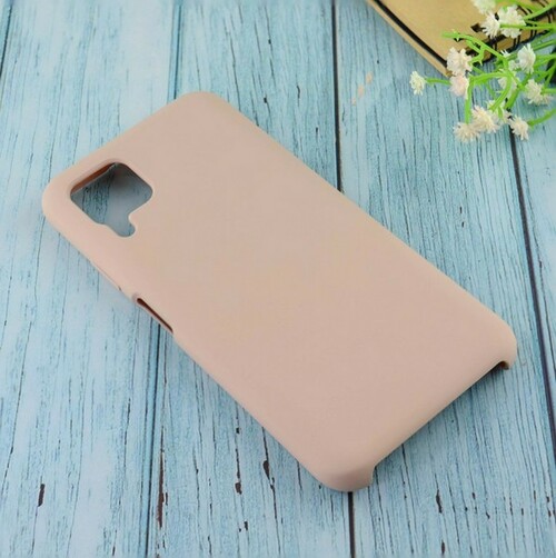 Накладка Samsung A12/M12 пудровый Silicone Case без лого