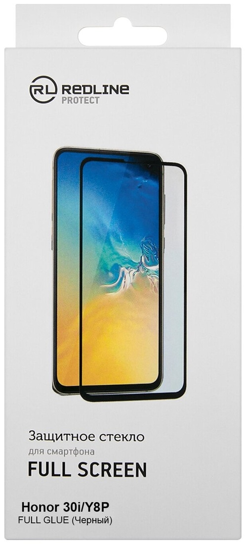 Защитное стекло Realme C20/C21/C11(2021)/C25/C25s/C30/C30s/C31/C33/C35 черный FullGlue RedLine