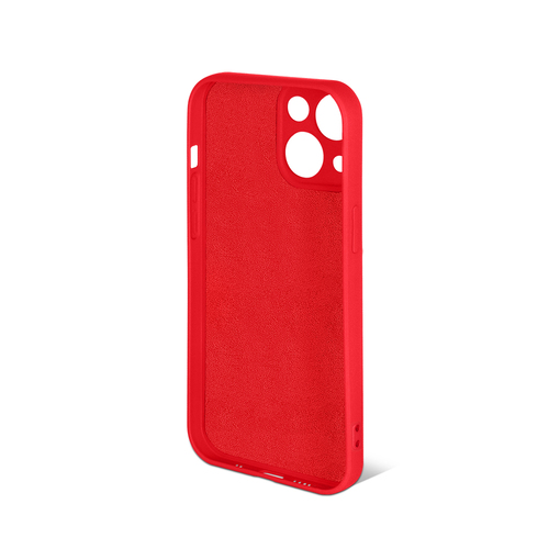Накладка Apple iPhone 13 mini красный DF Silicone Case без лого