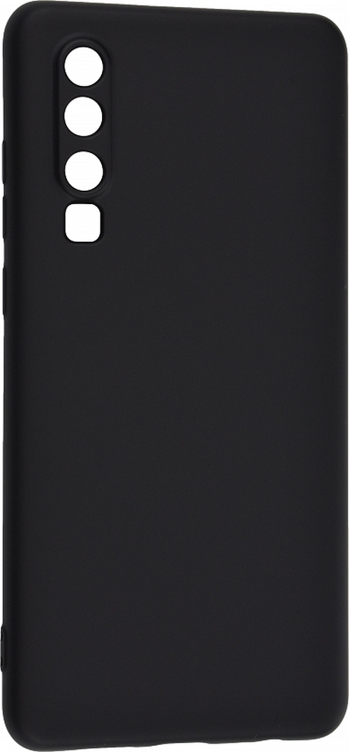Накладка Huawei P30 черный Soft Touch силикон Однотонный
