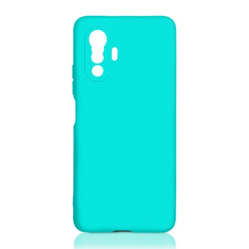 Накладка Xiaomi Poco F3 GT бирюзовый Silicone Case без лого