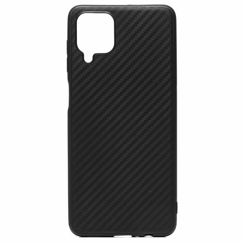 Накладка Samsung A12/M12 черный силикон Карбон