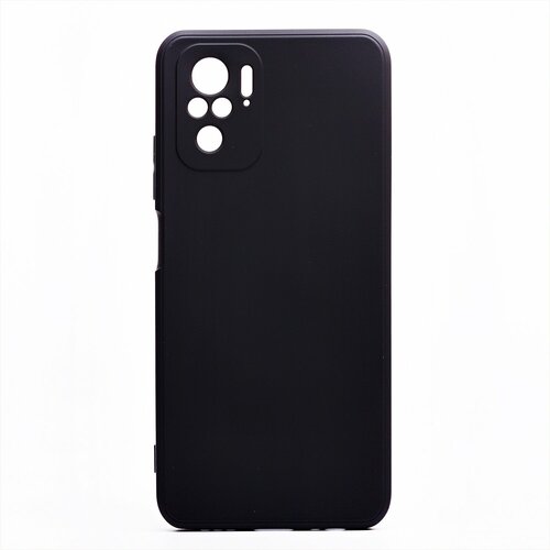 Накладка Xiaomi Redmi Note 10/10S/Poco M5S черный с защитой камеры Silicone Case Full без лого