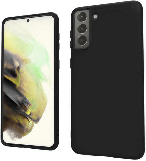 Накладка Samsung S21 FE черный матовый 1мм силикон Однотонный - 2