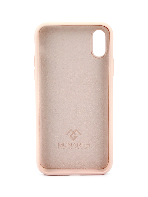 Накладка Apple iPhone X/Xs пудровый силикон Monarch Под оригинал без логотипа - 2