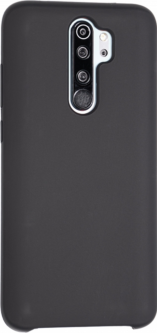 Накладка Xiaomi Redmi Note 8 Pro черный Silicone Case без лого - 2