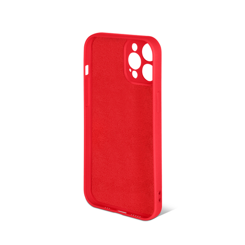 Накладка Apple iPhone 13 Pro красный DF Silicone Case без лого