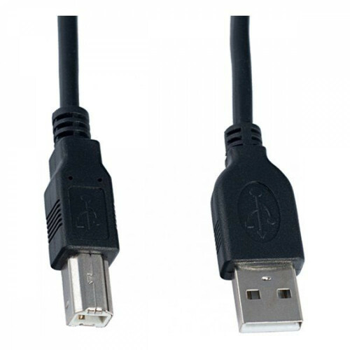 Кабель USB 2.0 AM - BM No brand пвх черный 1,5 м. с фильтрами